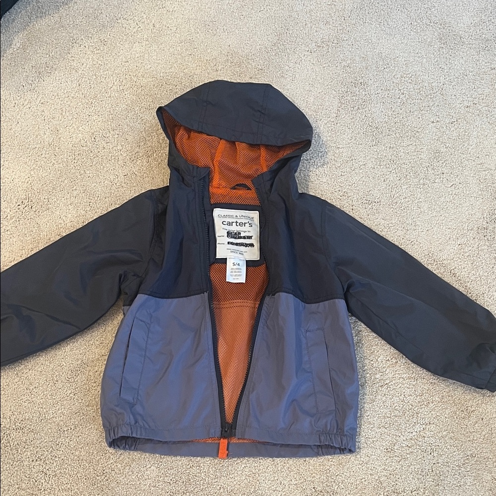 Boys size 4 Carters lightweight jacket.